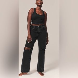 NWT Abercrombie 90s Baggy Low Rise Curve Love